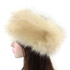 Unisex Winter Imitation Fox Fur Headband Bomber Hat, Size:L58-60cm(Red)