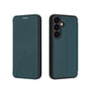 For Samsung Galaxy S25 5G Magnetic Armor Series RFID Card Slots Leather Phone Case(Green)