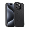 For iPhone 15 Pro Pita Series TPU + PC Texture Phone Case(Black)
