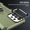 For Samsung Galaxy S23 FE 5G Ring Holder Armor Hybrid Phone Case(Green)