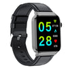 T50 1.85 inch Leather Band IP67 Waterproof Smart Watch Supports Voice Assistant / Health Monitoring(Black)