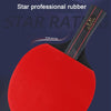 4 Star Table Tennis Racquet with 3 Balls & Bag Set, Style: Short Handle