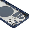 iPhone 12 Back Cover Replacement, Blue - SIM Tray & Camera Lens