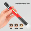 B35 XPG+LED Mini Pen Light Three Light Sources Convenient Flashlights(Red)