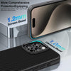 For iPhone 15 Pro Carbon Fiber Textured Oil Spray MagSafe Magnetic Phone Case(Black)