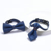Dark Blue Denim Cowboy Bow Tie Pet Collar, S (16-32cm), Cats & Dogs