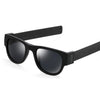 New Fashion Crimp Folding Mirror Pops Polarized Sunglasses Casual UV400 Protection Glasses for Men / Women(Black)