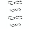 10 PCS Classic Black  Waterproof Temporary Tattoo Sticker(HC-53)