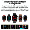 ET580 2.04 inch AMOLED Screen Sports Smart Watch Support Bluetooth Call /  ECG Function(Black Leather Band)
