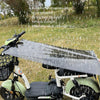 Electric Bike Telescopic Sunshade Rain Shield Motorcycle Rain Cover, Size: 45 x 125cm Silver