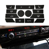 For BMW 5 Series/7 Series/X5/C6/F10/F01/F15 Air Conditioning Button Repair Sticker, Style: A 13pcs No OFF