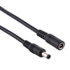 8A 5.5 x 2.1mm Female to Male DC Power Extension Cable(Black)