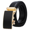 Dandali Casual Men Automatic Buckle Belt Business Soft Leather Pants Band, Length (cm): 120cm(ZD-33)