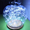 10m 5V 6W 500LM LED Silver String Light, USB Powered SMD-0603 Festival Lamp / Decoration Light Strip(Blue White Light)