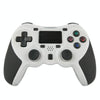 Rubberized Wireless Game Controller Bluetooth Handle for PS4 Host(White)