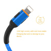 ENKAY ENK-CB203 Cloth Weaving Thread USB to 8 Pin Data Transfer Charging Cable(Blue)