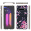 For LG V60 ThinQ 5G 2 in 1 High Transparent Painted Shockproof PC + TPU Protective Case(Rose)