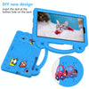 For Samsung Galaxy Tab A7 Lite 8.7 2021 T220/T225 Handle Kickstand Children EVA Shockproof Tablet Case(Sky Blue)