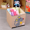 Youngshoots Cotton Linen Cartoon Toy Storage Basket Clothing Storage Box,Style Ordinary(Mouse)
