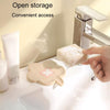 Bathroom Infused Silicone Soap Dispenser Household Non-Slip Soap Drainage Holder(Beige)