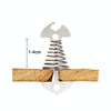 5 PCS Multifunctional Outdoor Camping Fishbone Nail Spring Hook Wind Rope Buckle(Stainless Steel)