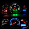 10 PCS 0.4W B8.5 Wedge Instrument Panel COB LED Light Dashboard Gauge Cluster Indicator Lamp Bulb (Red Light)