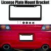 American Standard Aluminum Alloy License Plate Frame Including Accessories, Specification: 4 Holes Slotted Aluminum Black