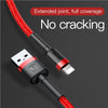 Baseus 1.5A 2m USB to 8 Pin High Density Nylon Weave USB Cable for iPhone, iPad(Red)