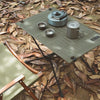 ShineTrip A378 Outdoor Camping Oxford Cloth + Alloy Folding Table(Army Green)