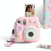 CAIUL Daisy Camera Silicone Case Protective Soft Case For FUJIFILM Instax Mini7+(Pink)