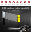 LED Charging Portable Handheld Mobile Work Light with Red and Blue Flash Emergency Light