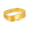 OPK GH1106 Stainless Steel Minimalist Glossy Bracelet(Gold)
