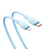 Baseus Pudding Series 20W Type-C to 8 Pin Fast Charging Data Cable, Length:2m(Blue)