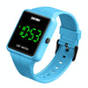 SKMEI 1541 Fashion Led Watch Square Couple Model Waterproof Electronic Watch Silicone Watch(Blue)