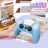 For Sony PS5 Cat Ear Shape Gamepad Silicone Protective Case(Blue)