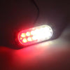 DC 12V-24V 2W 12LEDs SMD-2835 Lamps 17 Flash Patterns 3 Lines Car Flash Lamp Waterproof Car Truck Emergency Strobe Flash Warning Light, Cable Length: 90cm