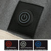 USB Smart Electric Heating Warming Thickened Hooded Sweatshirt, Size: M(Black)