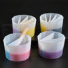 2 PCS DIY Crystal Epoxy Color Separation Cup Silicone Toning Cup, Style: 5 Grid