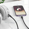 hoco UPA27 Crystal Clear 8 Pin to 3.5mm Audio Adapter Cable(Black)