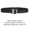 AWMN Men Casual Woven Stretch Sports Hook Buckle Belt, Length: 120cm(Army Green)