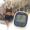 3D All Dimensional Multifunction Digital Electronic Pedometer Step Counter(Yellow)