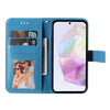 For Samsung Galaxy A36 5G / A56 5G Seven-petal Flowers Embossing Leather Phone Case(Blue)