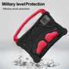 For Samsung Galaxy Tab S9 Boxing Series Kickstand EVA Shockproof Tablet Case with Shoulder Strap(Black Red)