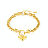 OPK 1325 Love Personalized Stainless Steel Bracelet, Color: Gold