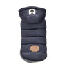 Small Blue Padded Dog Coat - Winter Warm Cotton, Size S