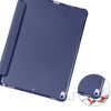 For iPad Pro 10.5 inch / Air 3 10.5 inch 3-folding Horizontal Flip PU Leather + Shockproof TPU Case with Holder & Pen Slot(Dark Blue)