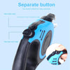 Retractable Dog Lead, 3m Blue, for Small/Medium Dogs (up to 14kg)