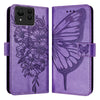 For Asus Zenfone 11 Ultra Embossed Butterfly Leather Phone Case(Purple)