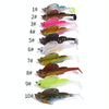 4 PCS HENGJIA SO062 Defense Bottom Tail 14g Jumping Fish Luya Soft Bait(7)