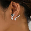 1pair Cute Cats Simple Ear Studs Ladies Detachable Earrings, Style: Model 2